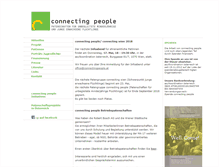 Tablet Screenshot of connectingpeople.at